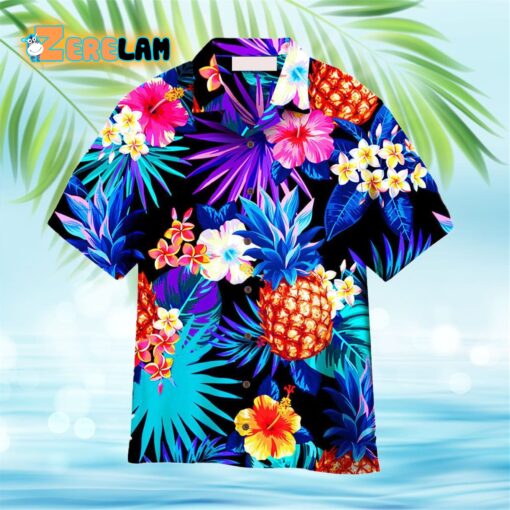 Tropical Neon Hawaiian Shirt