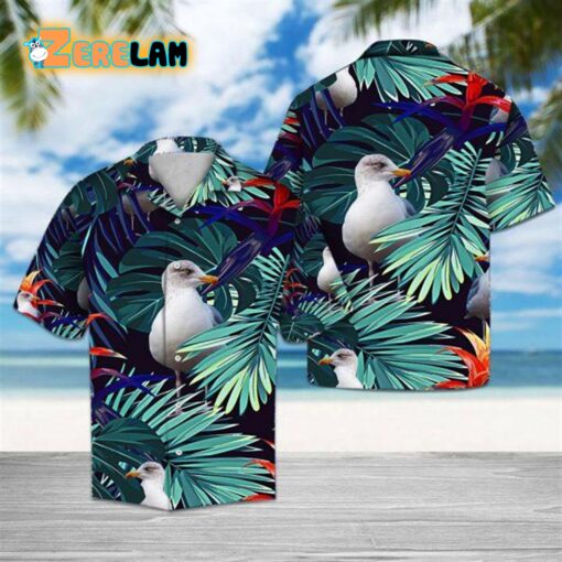 Tropical Seagull Hawaiian Shirt