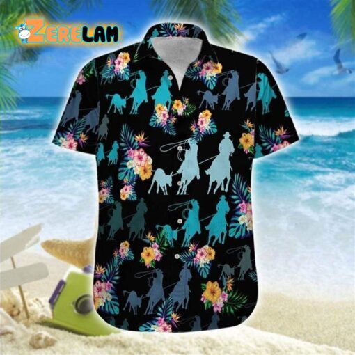Tropical Team Roping Hawaiian Shirt