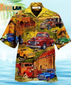 Truck Take Me On A Road Trip Pickup In The Village Hawaiian Shirt