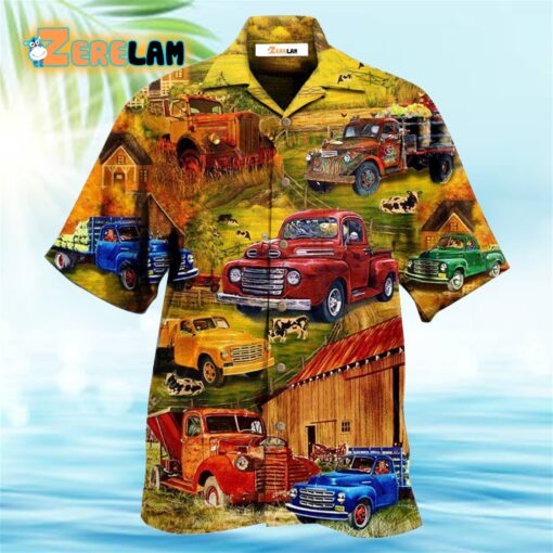 Truck Take Me On A Road Trip Pickup In The Village Hawaiian Shirt