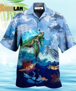 Turtle Go With The Flow Hawaiian Shirt