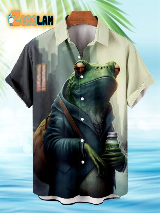 Urban Backpack Frog Hawaiian Shirt