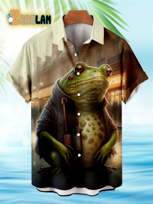 Urban Wear Frog Hawaiian Shirt