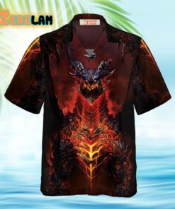 Volcanic Dragon Chest Hawaiian Shirt