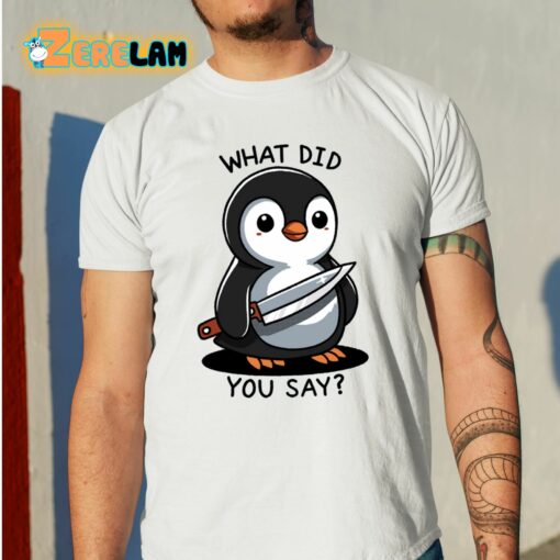 What Did You Say Shirt