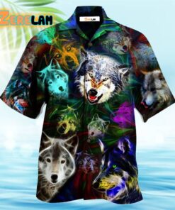 Wolf Brave Wolves Hawaiian Shirt