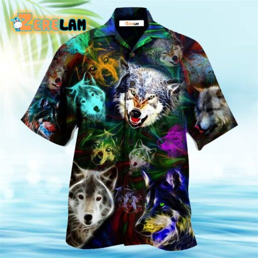 Wolf Brave Wolves Hawaiian Shirt