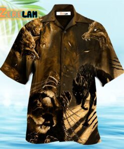 Wolf Darkness Scary Hawaiian Shirt