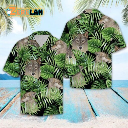 Tropical Wolf Hawaiian Shirt