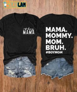 WomenS Boy Mom Print Casual T Shirt 2