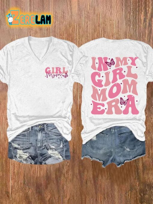 Women’S Girl Mom Printed Casual T-Shirt