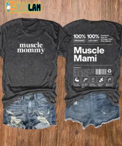 WomenS Muscle Mommy Gym Pump Cover Print Casual T Shirt 2