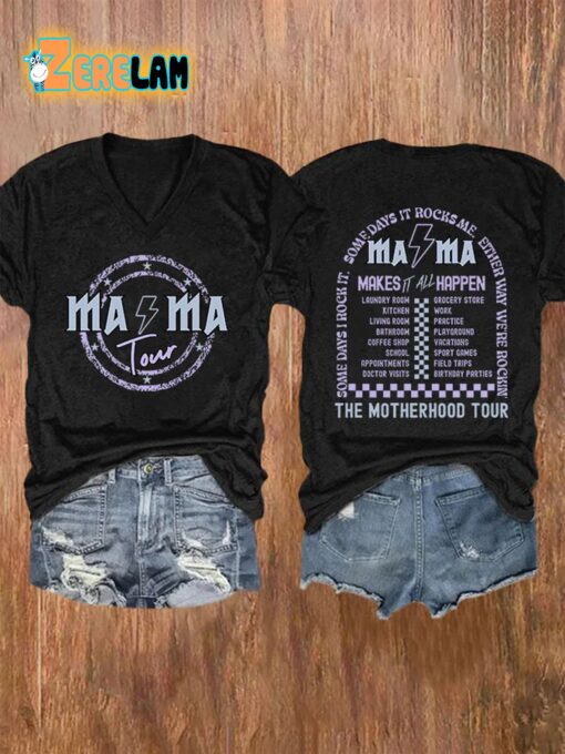 Women’s Mama Rock Tour Print T-shirt