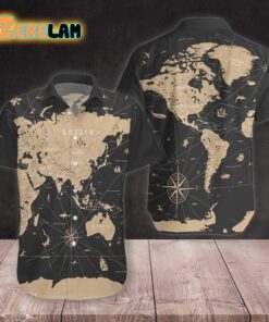 World Map Vintage Hawaiian Shirt