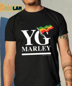 Yg Marley Flag Logo Praise Jah In The Moonlight Shirt