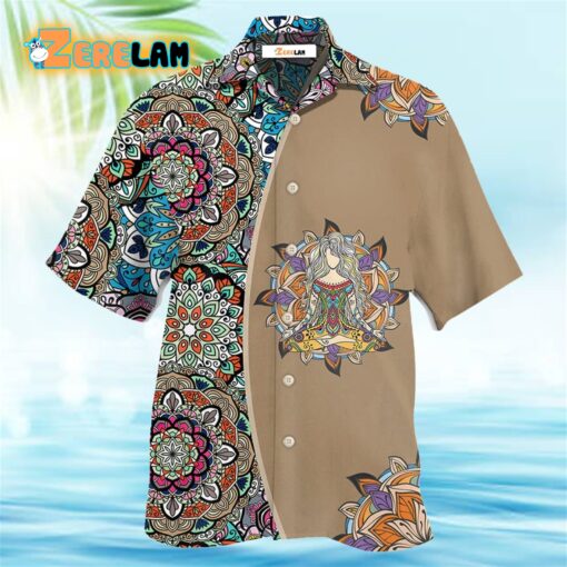 Yoga Quilt Style Hawaiian Shirt