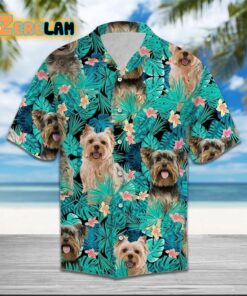 Yorkshire Terrier Tropical Hawaiian Shirt