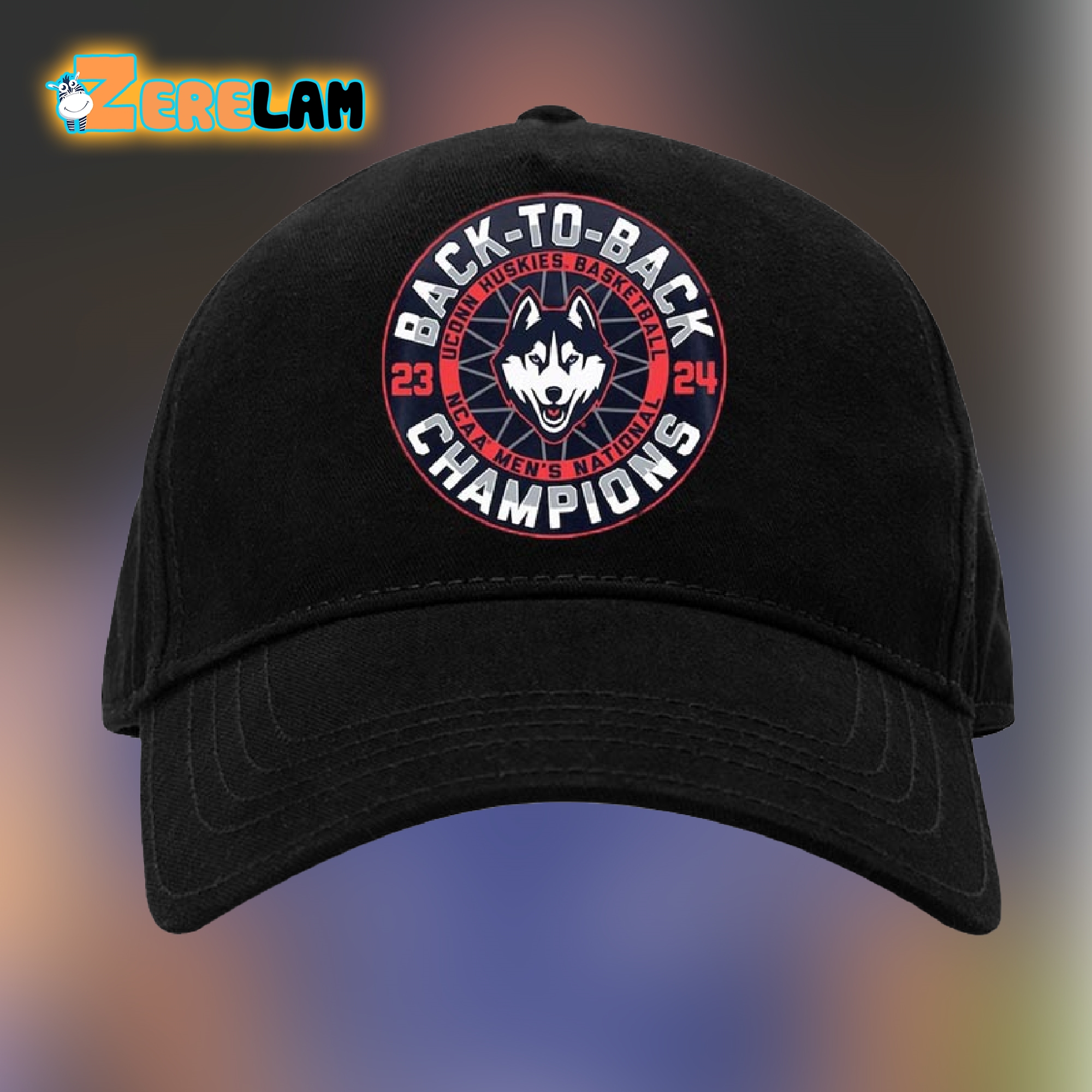 2024 UConn Back To Back Basketball National Champions Hat - Zerelam