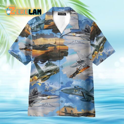 Air Force McDonnell Douglas Eagle Hawaiian Shirt
