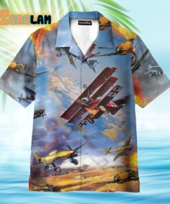 Airplane On War Hawaiian Shirt