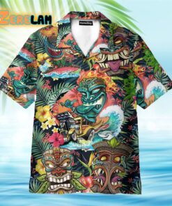 Aloha Summer Tiki Awesome Hawaiian Shirt