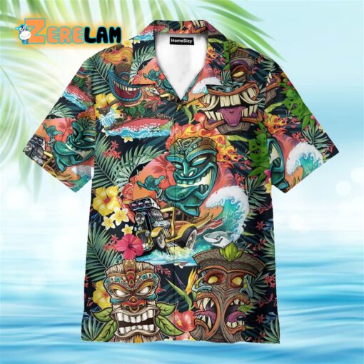Aloha Summer Tiki Awesome Hawaiian Shirt