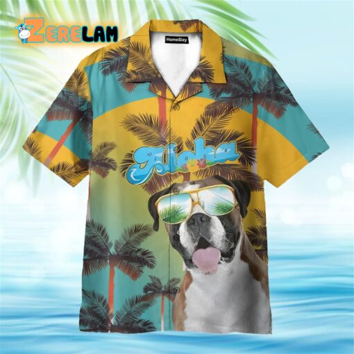 Aloha Summer Boxer Dog Hawaiian Shirt