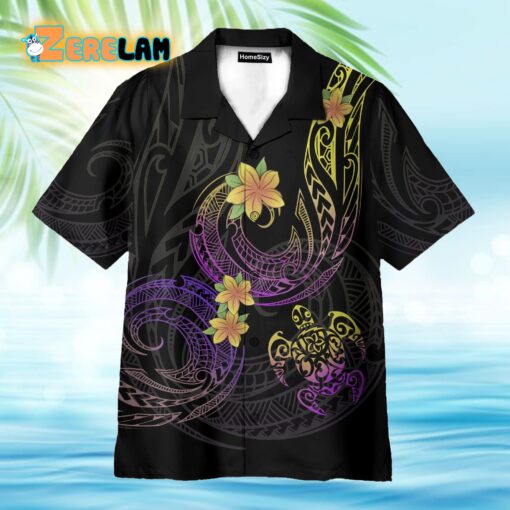 Amazing Polynesian Frangipani Flower Hawaiian Shirt