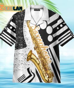 Saxophone Paradise Hawaiian Shirt