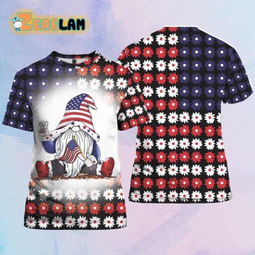 American Flag Baseball Women Shirt