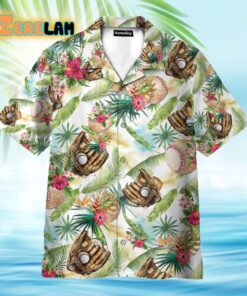 Baseball Tropical Hawaiian Shirt