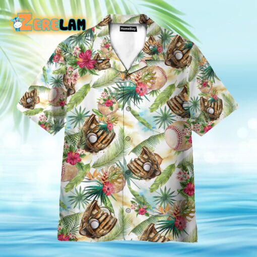 Baseball Tropical Hawaiian Shirt