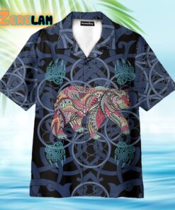 Bear Blue Mandala Hawaiian Shirt
