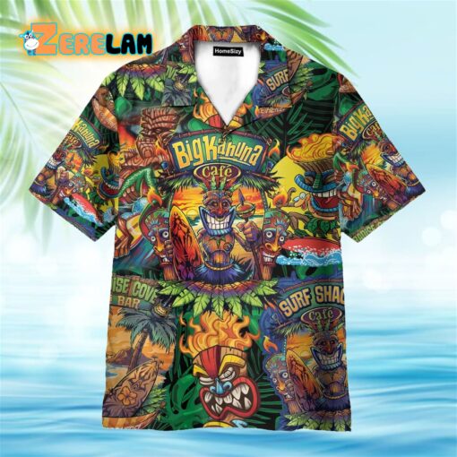 Big Kahuna Aloha Summer Tiki Crew Hawaiian Shirt