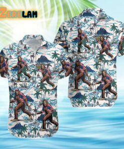Bigfoot Tropical Aloha Hawaiian Shirt