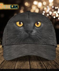 Black Cat Face Hat Cute Baseball Hat