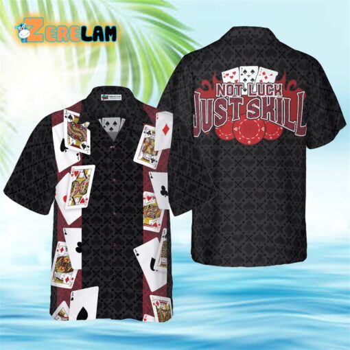 Black Jack Not Luck Just Skill Hawaiian Shirt