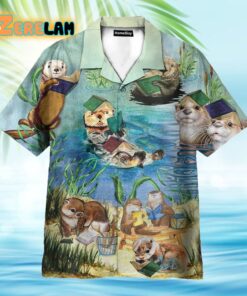 Books Make Otter Day Funny Hawaiian Shirt