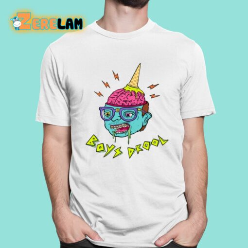 Boys Drool Ice Cream Brain Shirt
