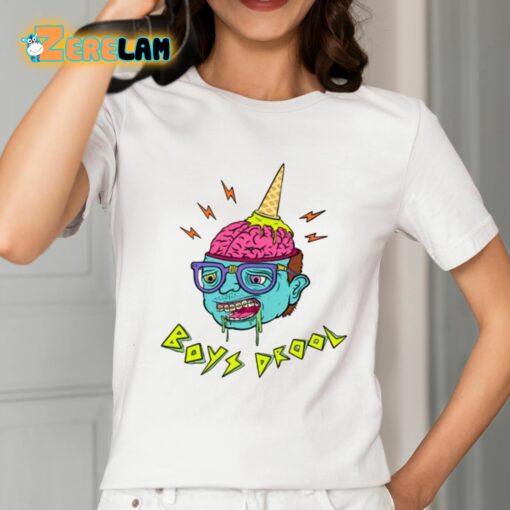 Boys Drool Ice Cream Brain Shirt