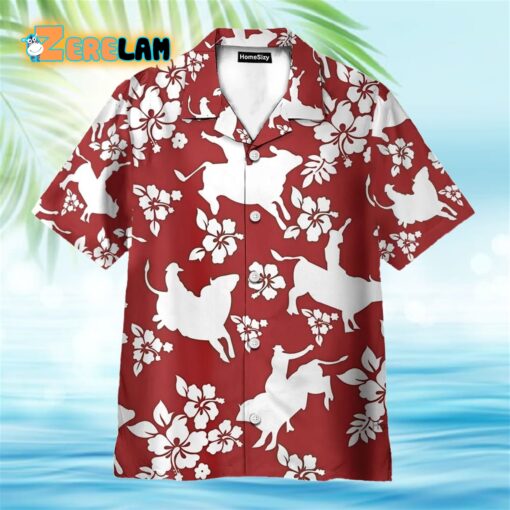 Bull Riding Hawaiian Shirt