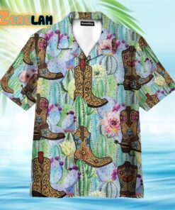 Cactus Boots Hawaiian Shirt