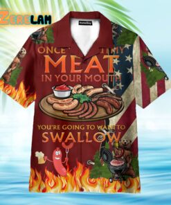Bear Camping Put My Meat Want To Swallow Hawaiian Shirt