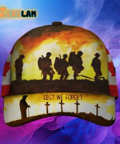 Canada Veterans Lest We Forget Hat