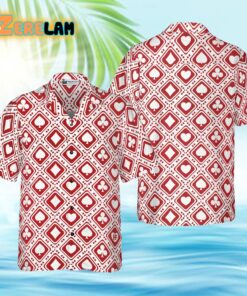 Casino Red Pattern Hawaiian Shirt