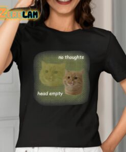 Cat No Thoughts Head Empty Shirt 2 1