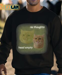 Cat No Thoughts Head Empty Shirt 3 1
