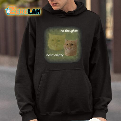 Cat No Thoughts Head Empty Shirt