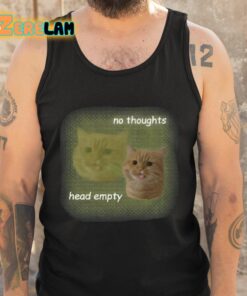 Cat No Thoughts Head Empty Shirt 5 1
